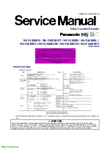 Preview for 1 page of Panasonic NV-FJ620B Service Manual