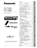 Panasonic NV-FJ730B Operating Instructions Manual предпросмотр