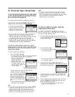 Preview for 27 page of Panasonic NV-FJ760 Series Operating Instructions Manual