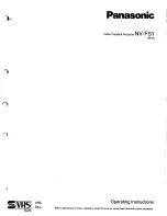 Preview for 1 page of Panasonic NV-FS1 Series Operating Instructions Manual