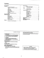 Preview for 2 page of Panasonic NV-G3A Operating Instructions Manual