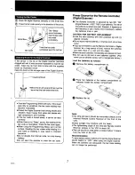 Предварительный просмотр 7 страницы Panasonic NV-G45 Series Operating Instructions Manual