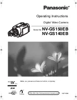 Preview for 1 page of Panasonic NV-GS150EB Operating Instructions Manual