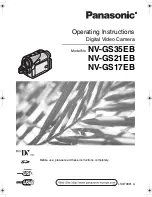 Panasonic NV-GS17EB Operating Instructions Manual preview