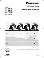 Panasonic NV-GS1B Operating Instructions Manual preview