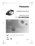 Panasonic NV-GS230 Operating Instructions Manual preview