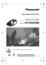 Предварительный просмотр 1 страницы Panasonic NV-GS250EB Operating Instructions Manual