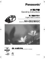 Panasonic NV-GS250GC Operating Instructions Manual preview