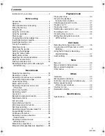 Preview for 3 page of Panasonic NV-GS25GN Operating Instructions Manual