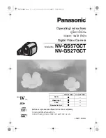 Panasonic NV-GS27GCT Operating Instructions Manual preview