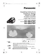 Preview for 1 page of Panasonic NV-GS37EP Operating Instructions Manual