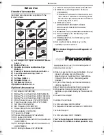 Предварительный просмотр 5 страницы Panasonic NV-GS40 Operating Instructions Manual