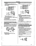 Preview for 47 page of Panasonic NV-GS400 Operating Instructions Manual