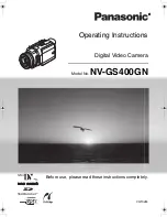 Panasonic NV-GS400GN Operating Instructions Manual preview