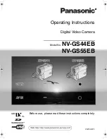 Preview for 1 page of Panasonic NV-GS44 Operating Instructions Manual