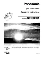 Preview for 1 page of Panasonic NV-GS50 Operating Instructions Manual