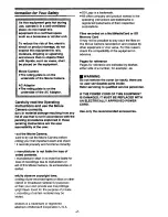 Preview for 2 page of Panasonic NV-GS50A Operating Instructions Manual