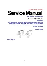 Preview for 1 page of Panasonic NV-GS5EG Service Manual