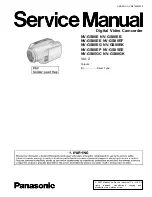 Предварительный просмотр 1 страницы Panasonic NV-GS80E Service Manual