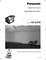 Panasonic NV-GX7B Operating Instructions Manual предпросмотр