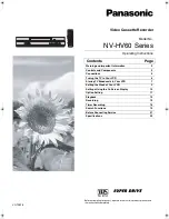 Panasonic NV-HV60 Series Operating Instructions Manual preview