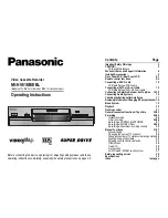 Panasonic NV-HV61EB Operating Instructions Manual preview