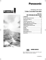 Preview for 1 page of Panasonic NV-HV62GC Operating Instructions Manual