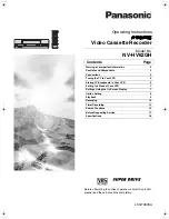 Preview for 1 page of Panasonic NV-HV62GH Operating Instructions Manual