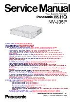 Предварительный просмотр 1 страницы Panasonic NV-J35 Series Service Manual