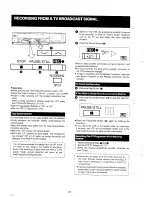 Предварительный просмотр 20 страницы Panasonic NV-L25 Series Operating Instructions Manual