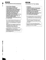 Preview for 2 page of Panasonic NV-MP20E Operating Instructions Manual