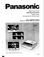 Panasonic NV-MPD1EN Operating Instructions Manual preview