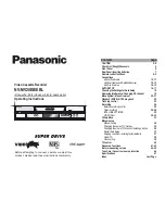 Предварительный просмотр 1 страницы Panasonic NV-MV20EB Operating Instructions Manual