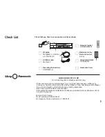 Предварительный просмотр 5 страницы Panasonic NV-MV20EB Operating Instructions Manual