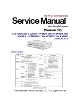 Panasonic NV-MV20GC Service Manual preview