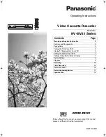 Предварительный просмотр 1 страницы Panasonic NV-MV21 Series Operating Instructions Manual