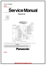 Panasonic NV-MV40EE Service Manual предпросмотр