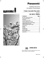 Panasonic NV-MV41 Series Operating Instructions Manual preview