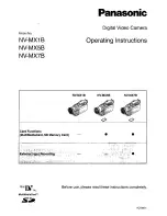 Предварительный просмотр 1 страницы Panasonic NV MX 5 B Operating Instructions Manual