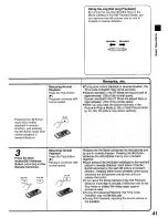 Предварительный просмотр 41 страницы Panasonic NV MX 5 B Operating Instructions Manual