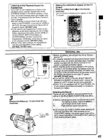 Предварительный просмотр 43 страницы Panasonic NV MX 5 B Operating Instructions Manual