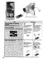 Предварительный просмотр 74 страницы Panasonic NV MX 5 B Operating Instructions Manual