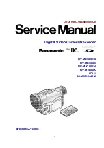 Preview for 1 page of Panasonic NV-MX300EG Service Manual