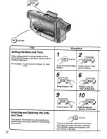 Предварительный просмотр 12 страницы Panasonic NV-R55A Operating Instructions Manual