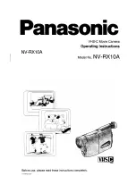 Preview for 1 page of Panasonic NV-RX10A Operating Instructions Manual