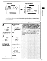 Предварительный просмотр 17 страницы Panasonic NV-RX14B User Manual