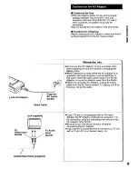 Предварительный просмотр 9 страницы Panasonic NV-RX19B Operating Instructions Manual