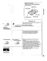 Предварительный просмотр 25 страницы Panasonic NV-RX19B Operating Instructions Manual