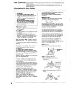 Preview for 2 page of Panasonic NV-RX21B Operating Instructions Manual