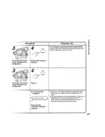 Preview for 41 page of Panasonic NV-RX21B Operating Instructions Manual